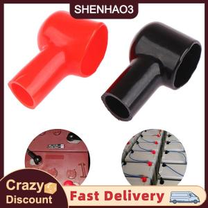 【SHENHAO3】 1 cặp nắp đậy đầu cực âm cho ắc quy ô tô nắp bảo vệ cách điện cho thuyền vỏ cách điện cho ắc quy phụ kiện ô tô
