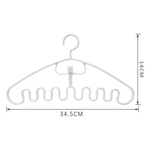10PCS Plastic Wave Hanger Multi-functional Non-slip Sling Hangers Underwear Sling Drying Rack