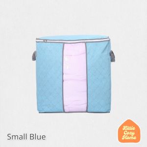 Fabric Storage Bag / Tempat Penyimpanan Pakaian Bed Cover Jumbo / Sprei Kotak Penyimpanan Baju Selimut Serbaguna Multifungsi Bamboo Storage