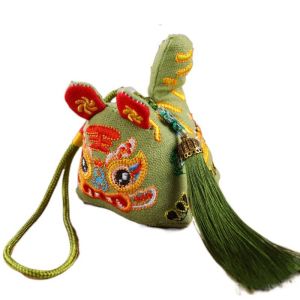 BEITE Embroidery Craft Five Tiger Sachet Ancient Handicrafts Embroidery Car Pendant Creative Safety Dragon Boat Festival Sachet Dragon Boat Festival
