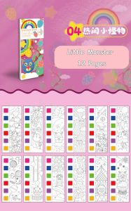[SG Stock] Kids Water Paint Book with paint brush/water paint coloring book/Doodling Book for Kid DIY Craft
