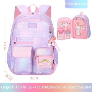 British style childrens school bag waterproof backpack large capacity student school bag