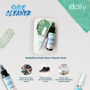 Shoe Cleaner + Pemutih Sepatu | Pembersih Sepatu Sikat Sabun Cuci Sneaker Daily Shoe Cleaner Waterless