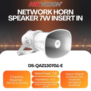 HIKVISION DS-QAZ1307G1-E Network Horn Speaker 7W Insert In Support Regular Broadcast Live Broadcast Emergency Broadcast Two Way Audio
