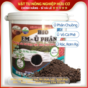 Men Vi Sinh BIO - EM -  Ủ PHÂN Chuồng Vỏ Cà Phê Rác Thải Hữu Cơ Khử Mùi Hôi Diệt trứng Giun Sán - Xô 2kg