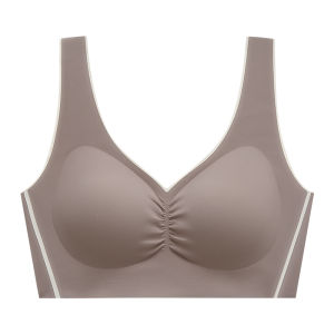 Bra for Women Seamless Wireless Push-Up M-XXL Ice Silk Breathable Vest Underwear