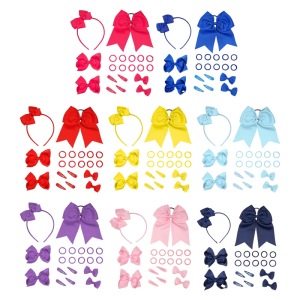 20Pcs Hair Bows Set with Hair ClipsHeadbands and Ponytail Holders Multi styled Hair Accessories for Little Teen Girls