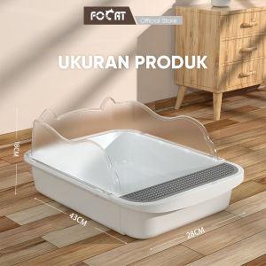 FOCAT Cat Litter Box M20 Toilet Kucing Tempat Bak Pasir Kucing Besar Free Sekop