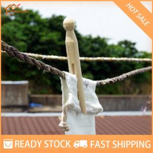 MIH ✨ COD ✨ หมุดไม้ดอลลี่แบบดั้งเดิม5ชิ้นขาหนีบเสื้อผ้าไม้สไตล์ดอลลี่แบบดั้งเดิม