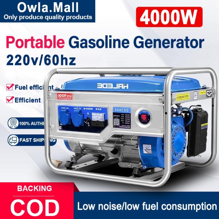 4000W Gasoline 4Stroke Generator 220V Portable Gasoline Generator Set