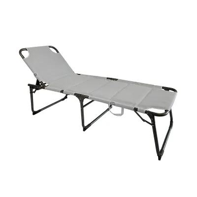 เตียงสนามพับได้ FONTE รุ่น 177.048 ขนาด 70 x 200 x 45 ซม. สีเทา