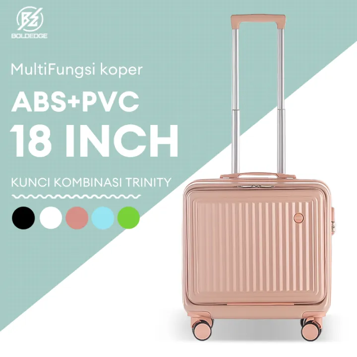 BoldEdge%20Koper%20Kabin%2018%20Inch%20Travel%20Koper%20Pilot%20ABS%20PVC%20Bahan%20Koper%20Premium%20Ringan%20Dan%20Multi%20Fungsi%20Koper%20-%20Image%202