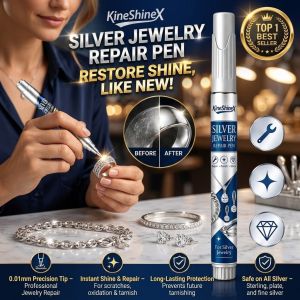 Silver Polishing Repair Pen Jewelry Care Tool for Dull Tarnished Surface and Minor Scratch Marks Easy Use for Rings Necklaces Bracelets and Silver Accessories