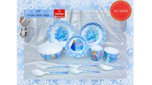 (ขายเป็นชิ้น) ลายเอลซ่า แอนนา โฟรเซ่น วินเทอร์ เมจิก เมลามีน | Flowerware