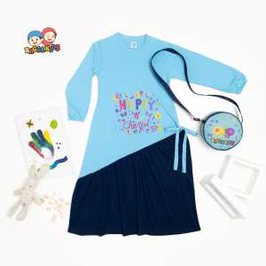 GAMIS ANAK DAN REMAJA RAGGAKIDS RG56 BIRU GRATIS TAS