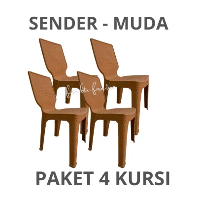 KURSI PLASTIK ROTAN TABITHA KURSI SENDER TERAS KURSI MAKAN [KURACC]