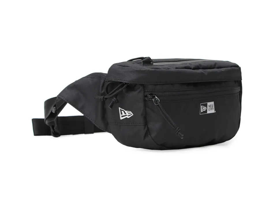 New Era Logo 3L Black Explorer Waist Bag Water-Repellent Ripstop
