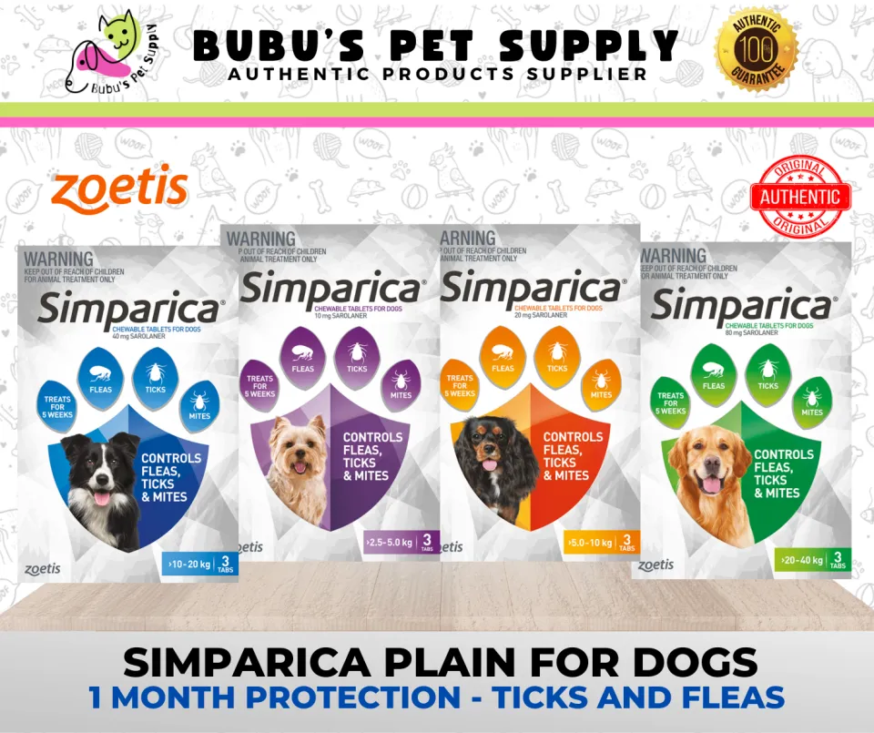 Simparica PLAIN Anti Tick Anti Flea Anti-Mites Simparica For