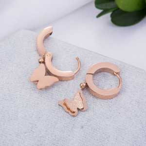 [ Bayar Ditempat ] Anting Titanium Rose Gold Wanita Anti Karat / Anting Titanium Asli Ori Import / Anting Wanita Korean Style