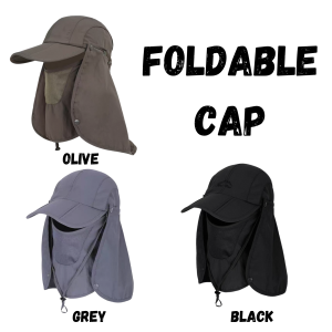 [SG Seller] ☀️ UPF/SPF 50+ Sunshade Cap & Hat — Flap Cap | Foldable Cap | Bucket Hat | Golf • Fishing • Hiking • Travel
