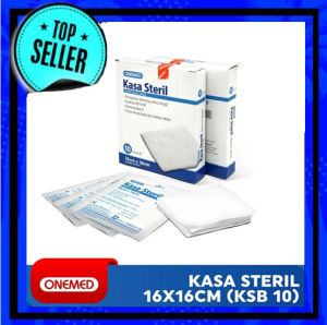 Kasa Steril 16x16cm OneMed box isi 10pouch - Alat Kesehatan Perban Plester