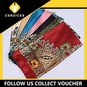 [Csndices] 90x90CM Shawls Fashion Beach Sunscreen Silk Scarves 2024 Europe And America Kerchief Popular Print Square Bandannas