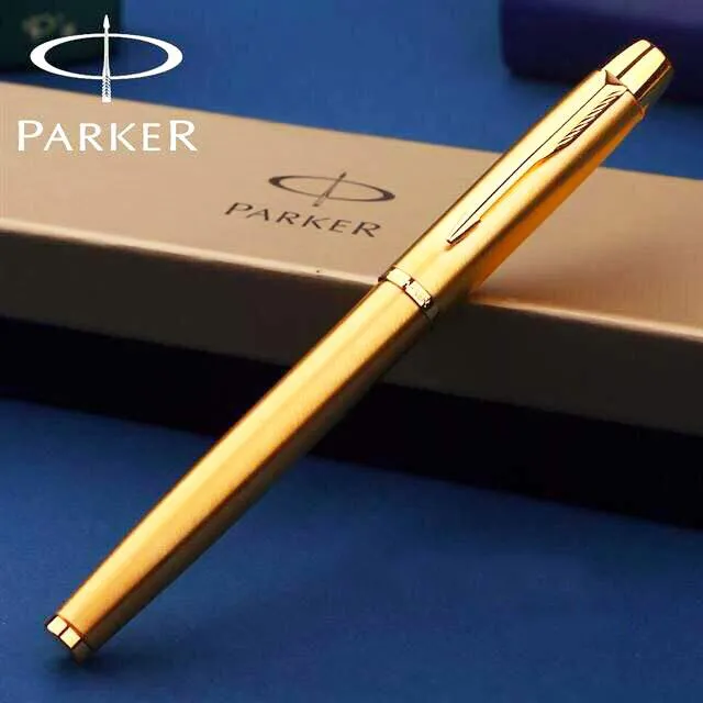 Parker IM CLASSIC Golden fountian PEN,GOLD Trim พร้อมหมึกดูดซับ