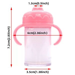 OKKFINE with Pacifier Bibs Magic Milk Juice Bottles fit Newborn Dolls Multistyles Reborn Cute Dolls Accessories Plastic Nipple Bottle 18inch Doll