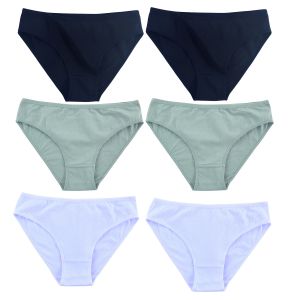 6Pcs/Set Women Panties Cotton Underpants Breathable Seamless Underwear Solid Color Panty Lingerie M-XL