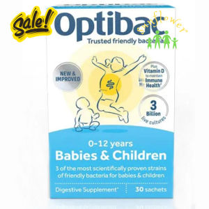 Men Vi Sinh Optibac Probiotics Hồng Cho Bé Từ Sinh đến 12 tuổi hộp 30 gói của Anh Quốc