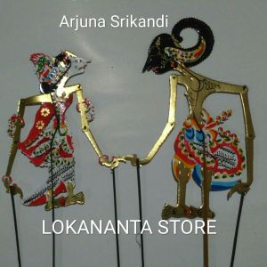 ARJUNA SRIKANDI PAKET WAYANG KULIT WAYANG BAHAN DUPLEK mainan anak