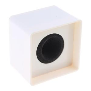 ABS Microphone Logos Stations Square Logos Stand Holder Black And White With Thickened Cotton