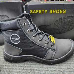 Safety JB Shoes ZS009 midcut Lace up Sport Safety Shoes Brown Black 009