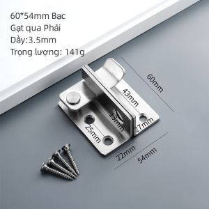 [HCM] Chốt khóa cửa inox 304 full ốc vítchắc chắn và bền bỉ dày 3.0mm -Joyee