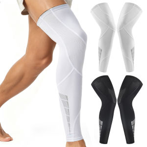 【NEW A 】1Pair Leg Sleeves Full Leg Compression Sleeve Compression Long Knee Sleeve Sports Compression UV Long Sleeve with Anti-slip