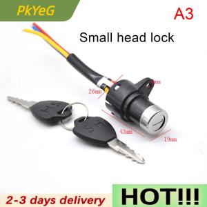 PkYeG Ignition Switch Key Power Lock Universal Electric Bicycle Biking Portable Dustproof Cycling Parts for Electric Scooter