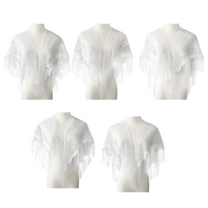 Tinh tế mantilla khăn quàng cổ ren thiết kế sành điệu cho da nhạy cảm thoáng khí và bền vải Polyester