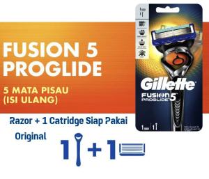 Alat Cukur Gagang Gillette Fusion 5 Proglide Siap Pakai