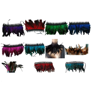 Feather Necklace Collar Neck Collar Gothic Victorian Lace Choker Neck Wrap Halloween Cosplay Party Accessories Props