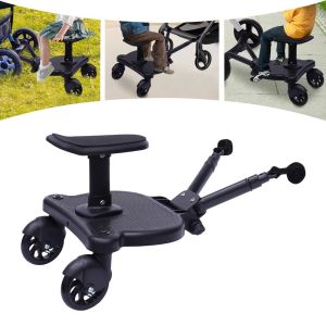 AINACHU 2 in 1 Sit and Stand Stroller Pedal Adapter Universal Creative Stroller Standing Board Pram Pedal Adapter Safe Strollers Step Board Adapter Stroller Accessories