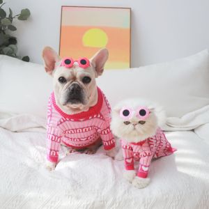 DY Loving New Pet Clothes Tide Brand MIU MIU Dog Sweater Cute Cat Coat