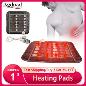 Natural Jade Physiotpy Mat Infrared Heating Tpy Tourmaline Stone Massage Seat Pad for Back Shoulder Leg Body Pain Relief