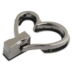 Heart Shape Bag Clasp Fashion Bag Closure Metal Bag Lock Clasp Turn Lock Buckles Hardware Bag Accessories for DIY Bag