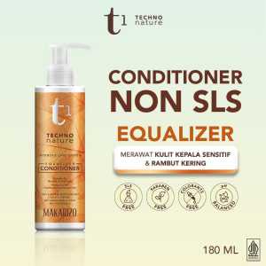 Makarizo T1 Techno Nature Equalizer Shampoo | Conditioner 180 ml | Shampo Non SLS