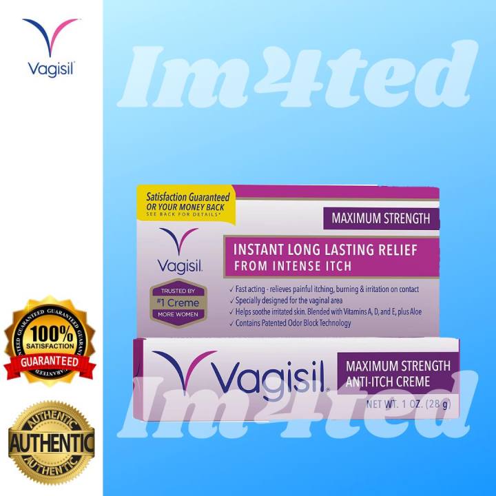 Does Vagisil Cream Work For Yeast Infections VAGISIL ANTI ITCH MAXIMUM STRENGTH YEAST INFECTION CREME 28 g | Lazada PH