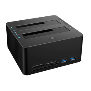 Hard Drive Docking Station USB3.0 Docking Station for 2.5inch 3.5inch SSDs Double Bay Support Offline Clone