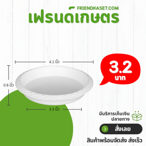 จานรองกระถางต้นไม้ กระถาง กระถางต้นไม้ เบอร์ 4 นิ้ว สีขาว Bundle 50 ใบ ชิ้น อัน