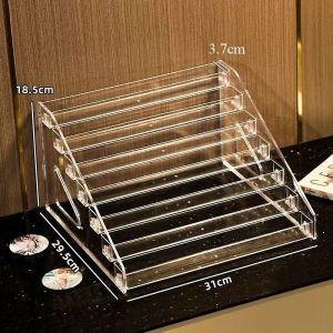 Acrylic Display Rack 3 Layer Nail Polish Lipstick Badge Stand Organizer Rak Bertingkat 展示架 Ready Stock
