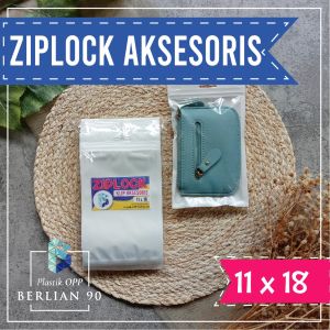Plastik Ziplock 11x18 - Plastik Klip Aksesoris - Plastik Klip Putih ZIpper-Plastik Snack-Plastik Clip Souvenir Murah