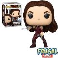 Funko Pop! Marvel : Deadpool & Wolverine - Elektra with Sai (Metallic) Bobble Head Figure #1498. 
